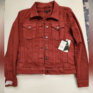 Women's Red Denim Jacket